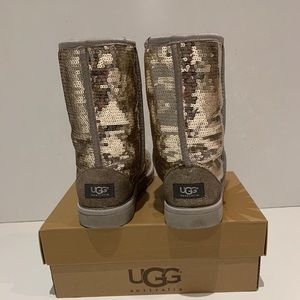 Ugg Australia silver sequin boots